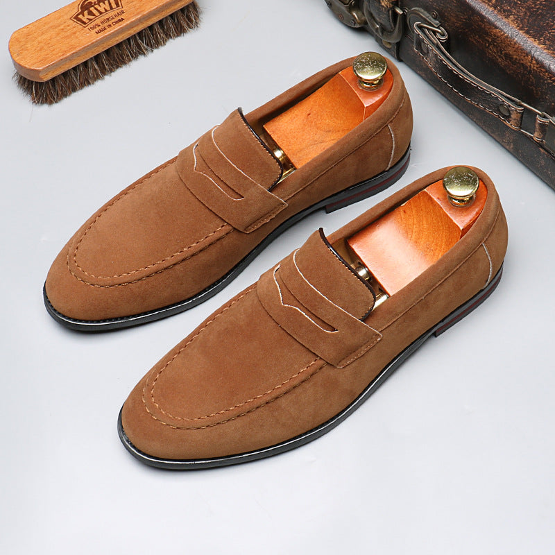 Rounded-Toe Slip-On Loafers