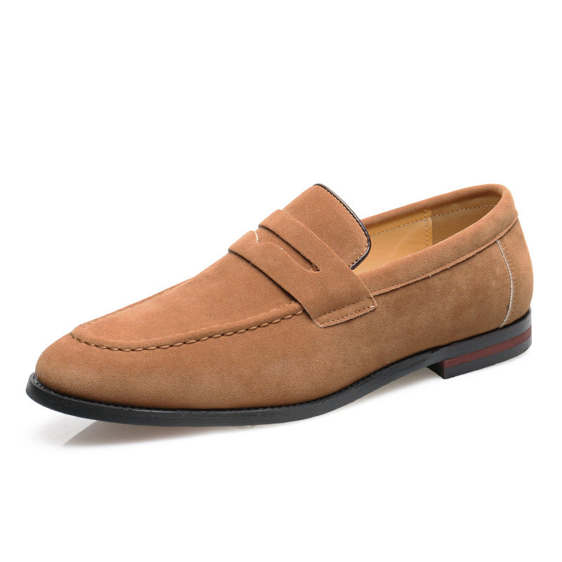 Rounded-Toe Slip-On Loafers