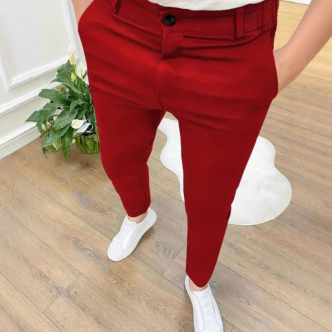 Lightweight Straight-Leg Trousers