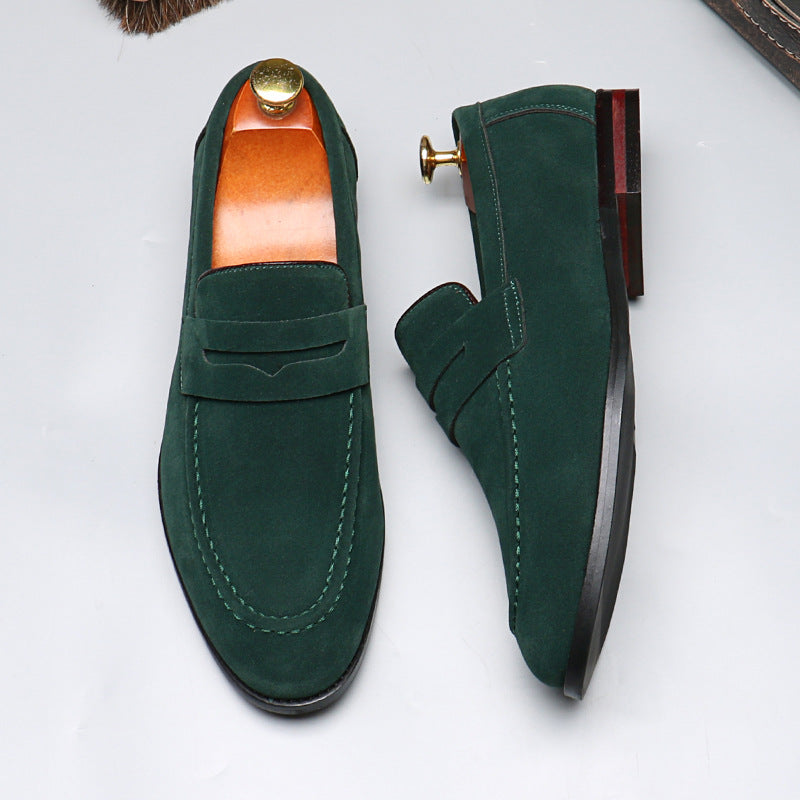 Rounded-Toe Slip-On Loafers