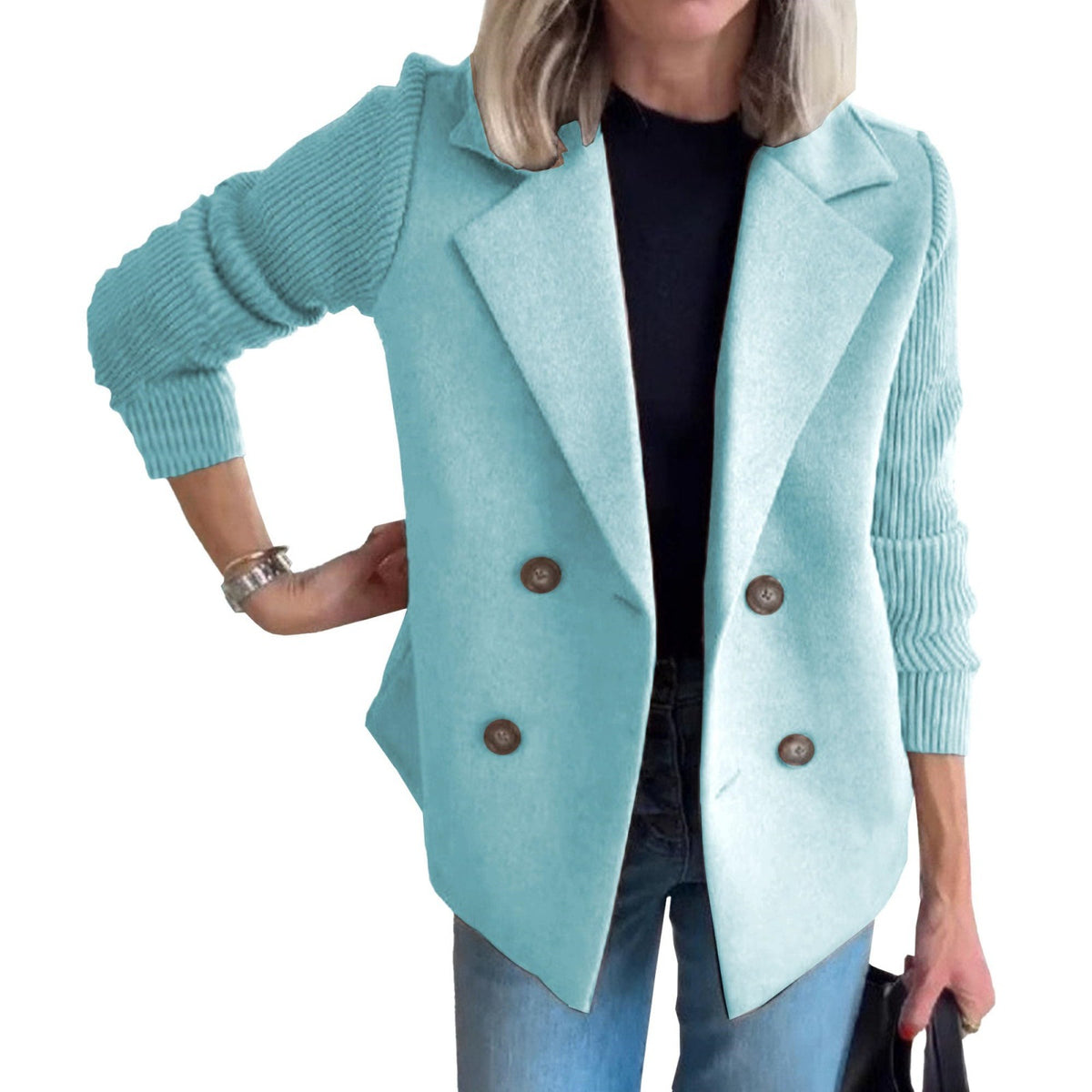 Classic Two-Button Tailored Blazer