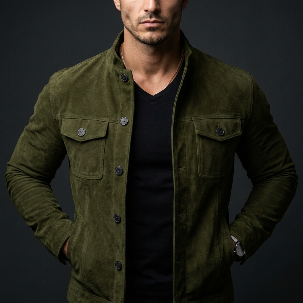 Suede Shirt Jacket