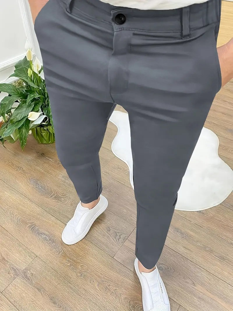 Lightweight Straight-Leg Trousers