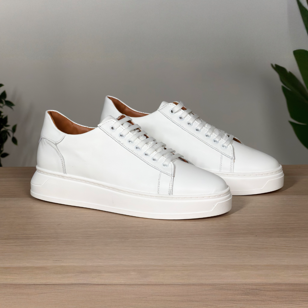 White Leather Sneakers