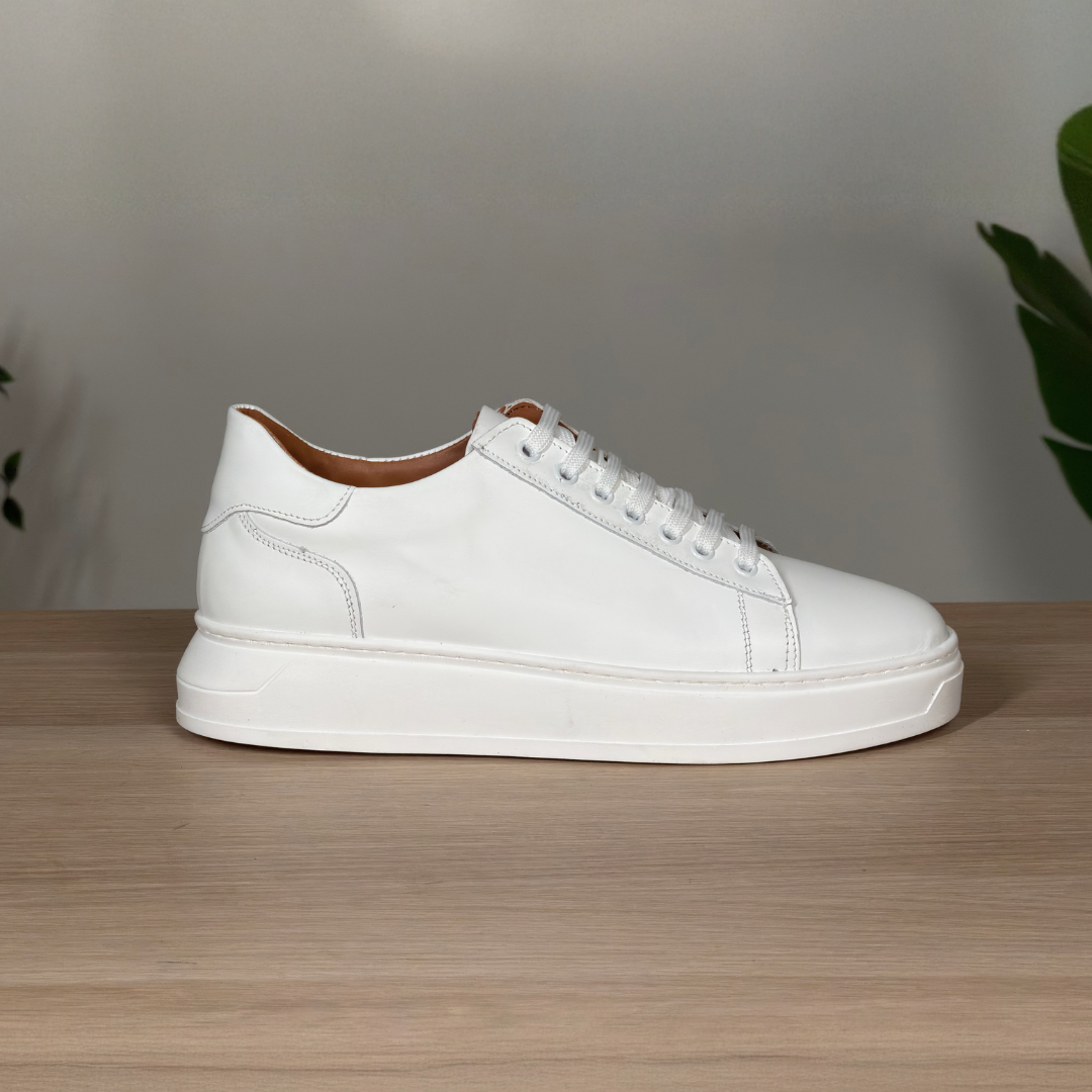 White Leather Sneakers