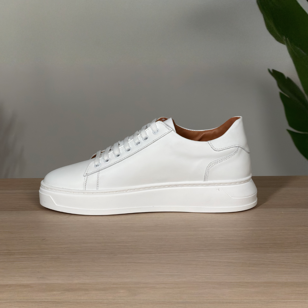 White Leather Sneakers
