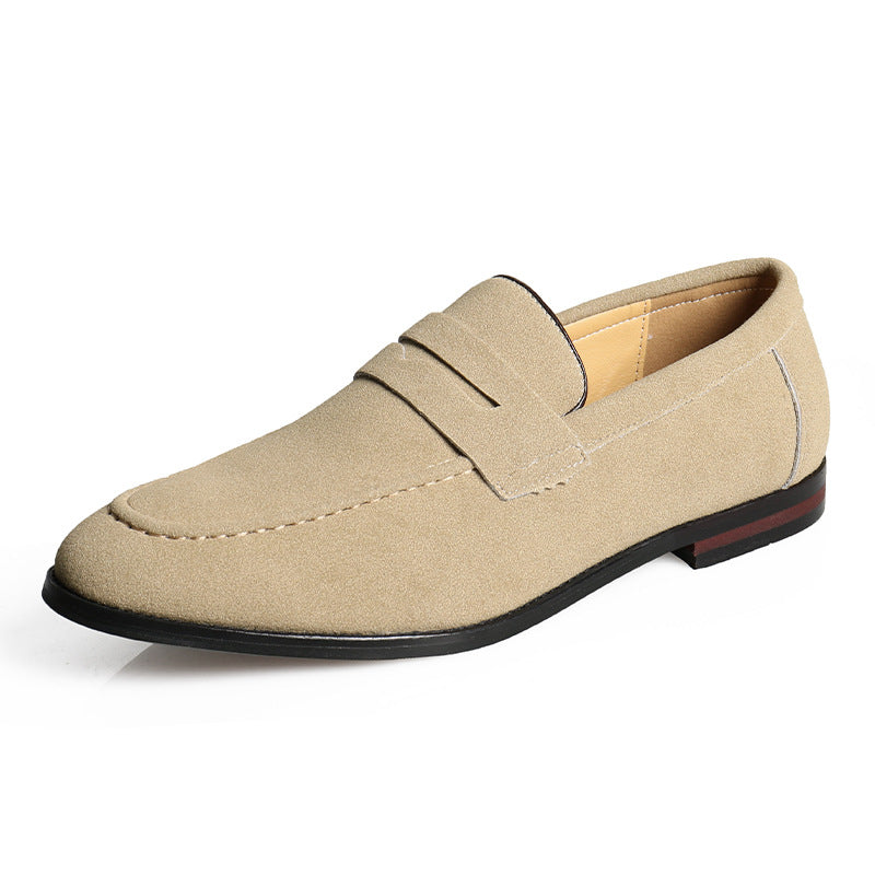 Rounded-Toe Slip-On Loafers