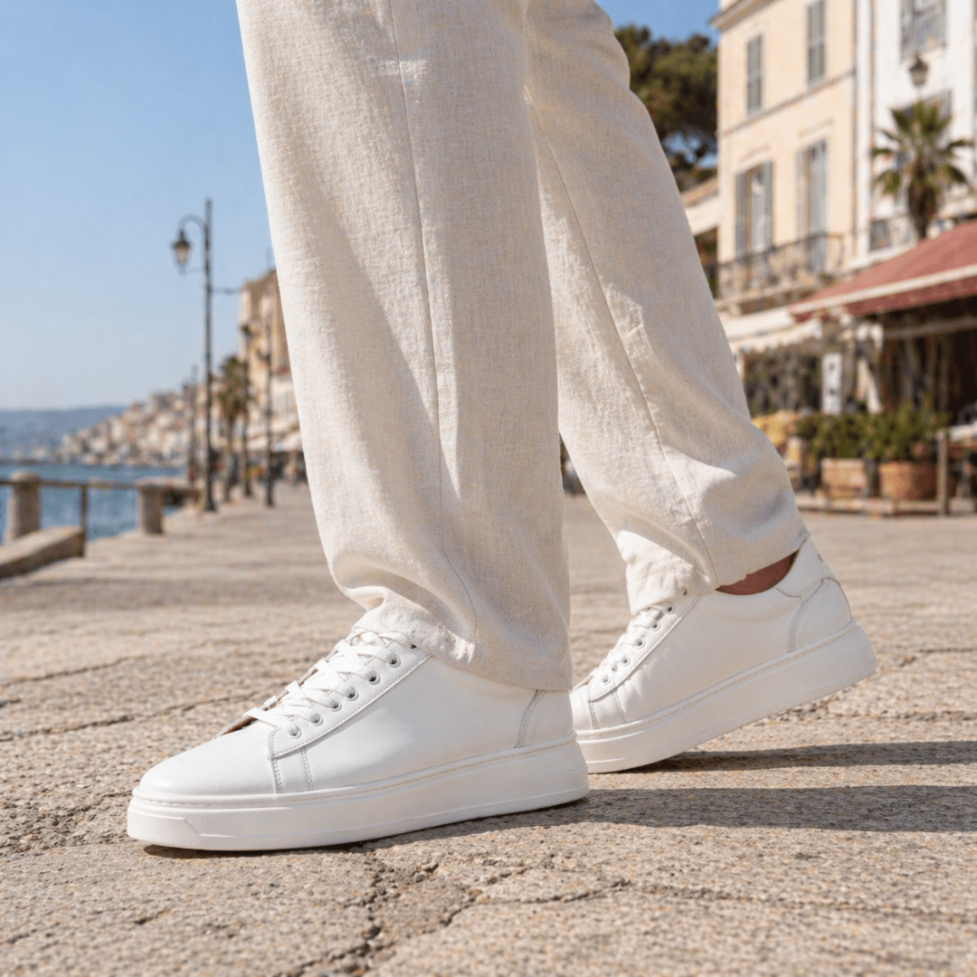 White Leather Sneakers