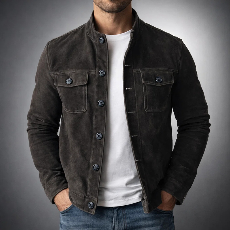 Suede Shirt Jacket