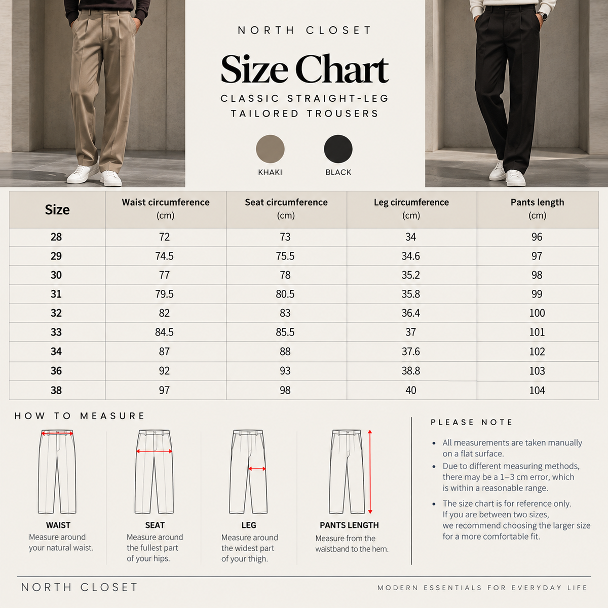 Tailored Straight-Leg Trousers