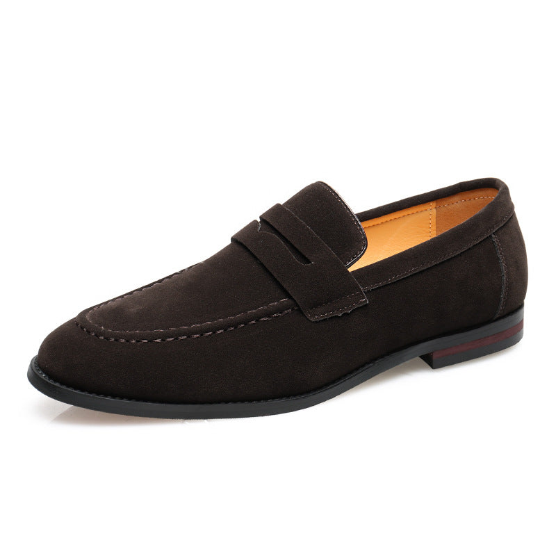 Rounded-Toe Slip-On Loafers