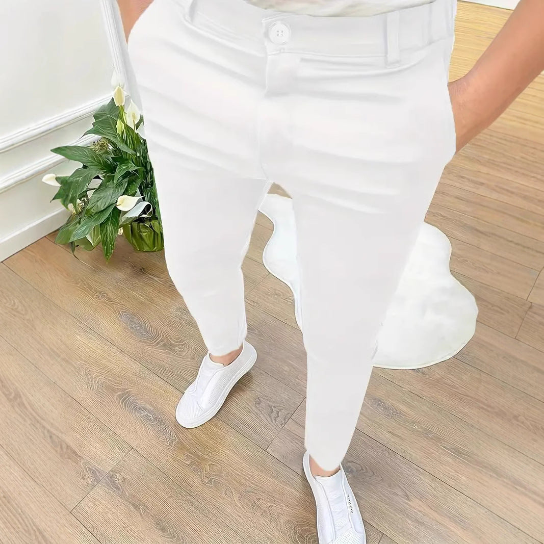 Lightweight Straight-Leg Trousers