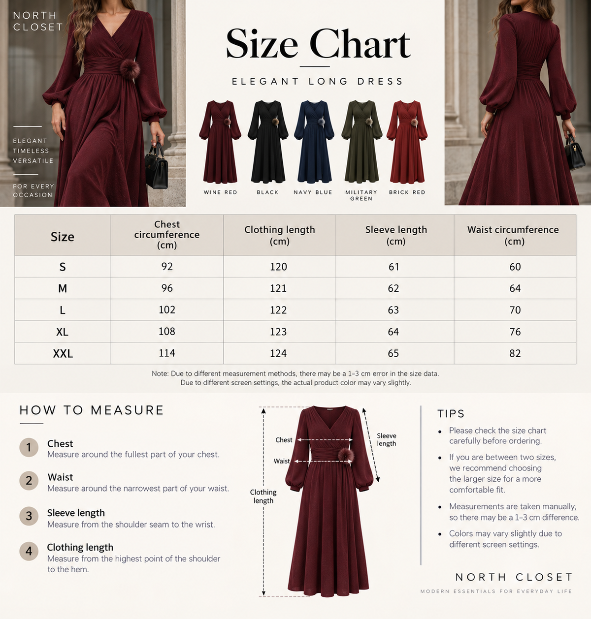 Pleated-Waist Lantern-Sleeve Maxi Dress