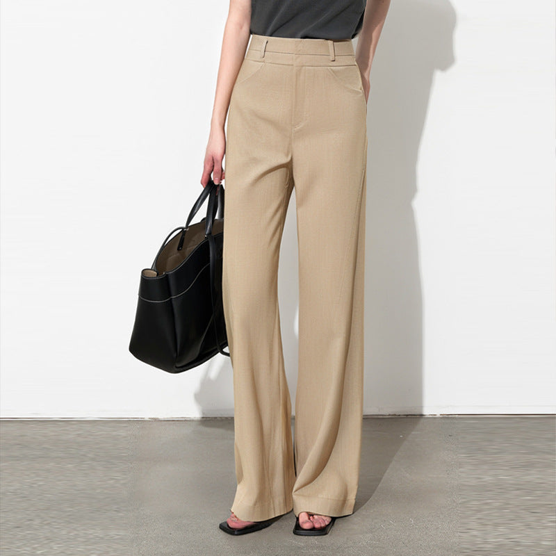 Clean-Cut Straight-Leg Trousers