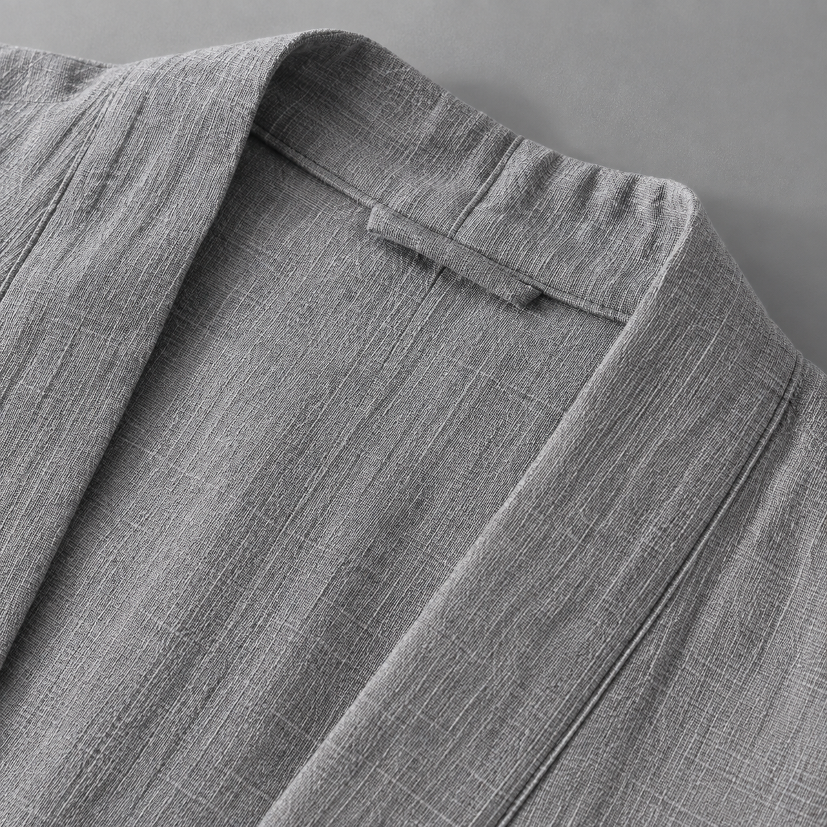 Open-Front Stand-Collar Shirt Jacket
