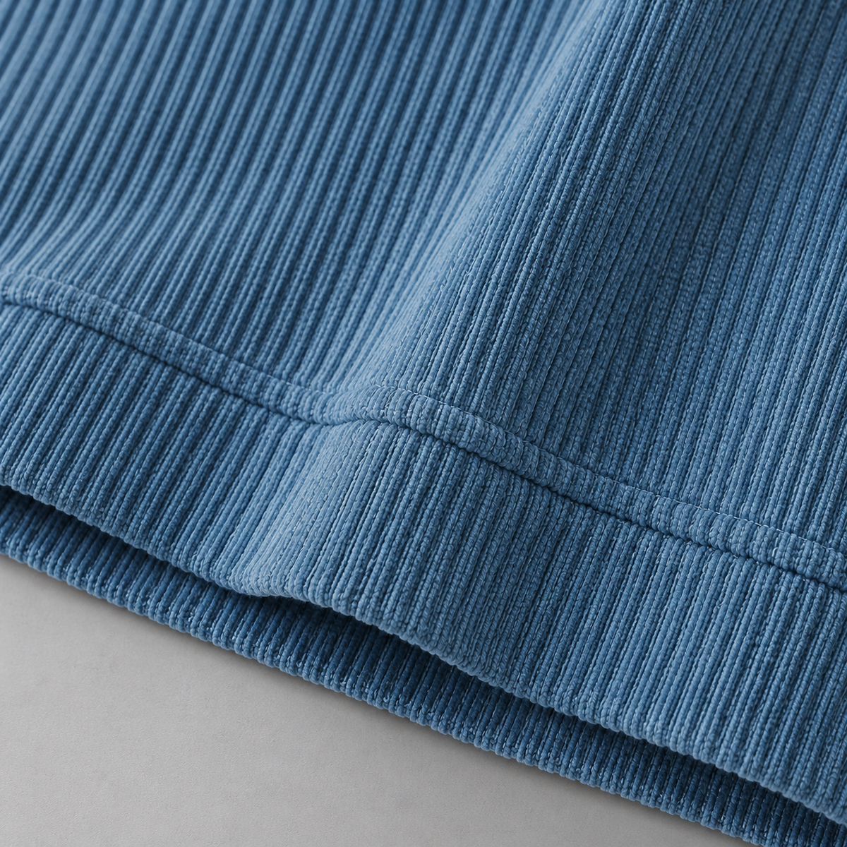 Ribbed Half-Zip Sweatshirt