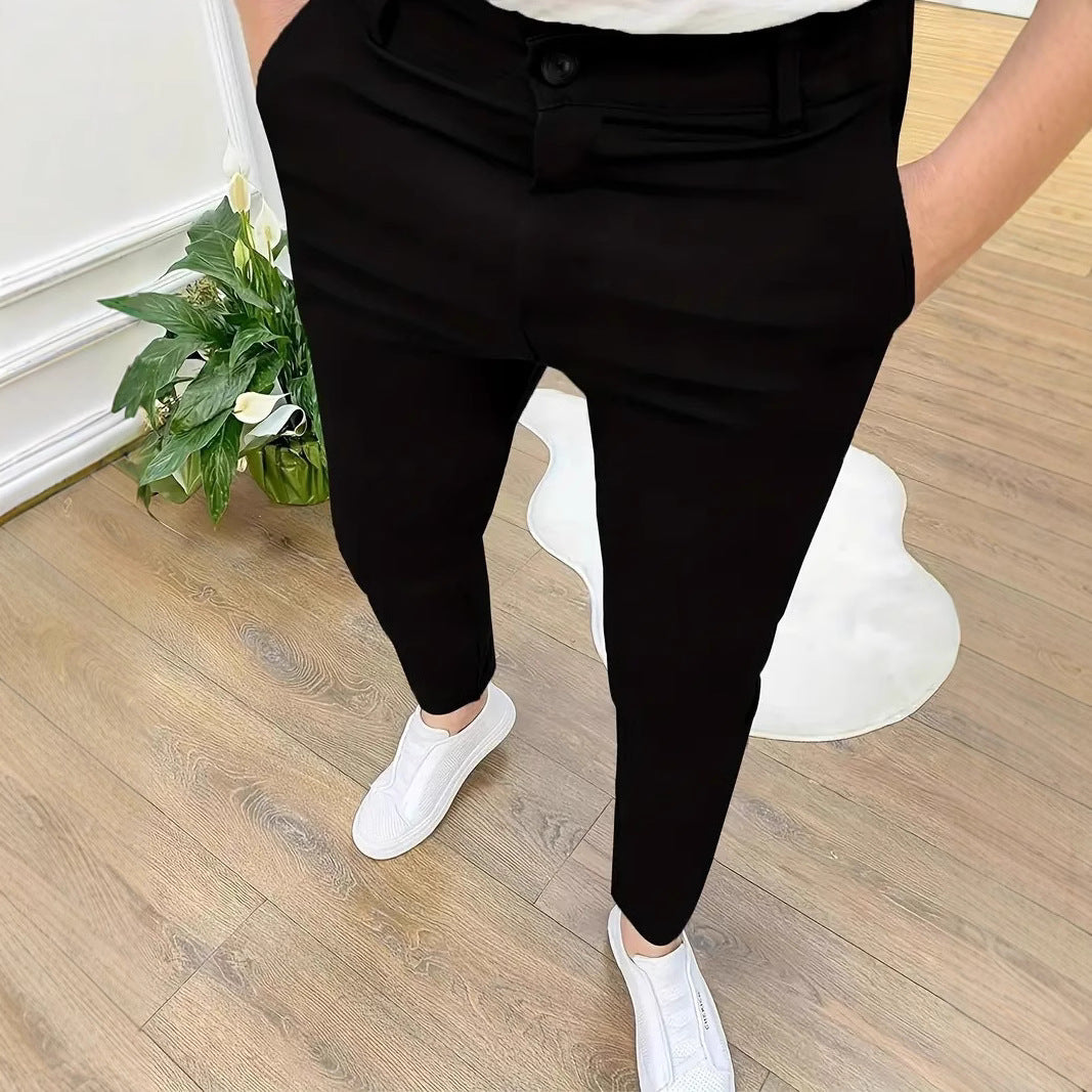 Lightweight Straight-Leg Trousers