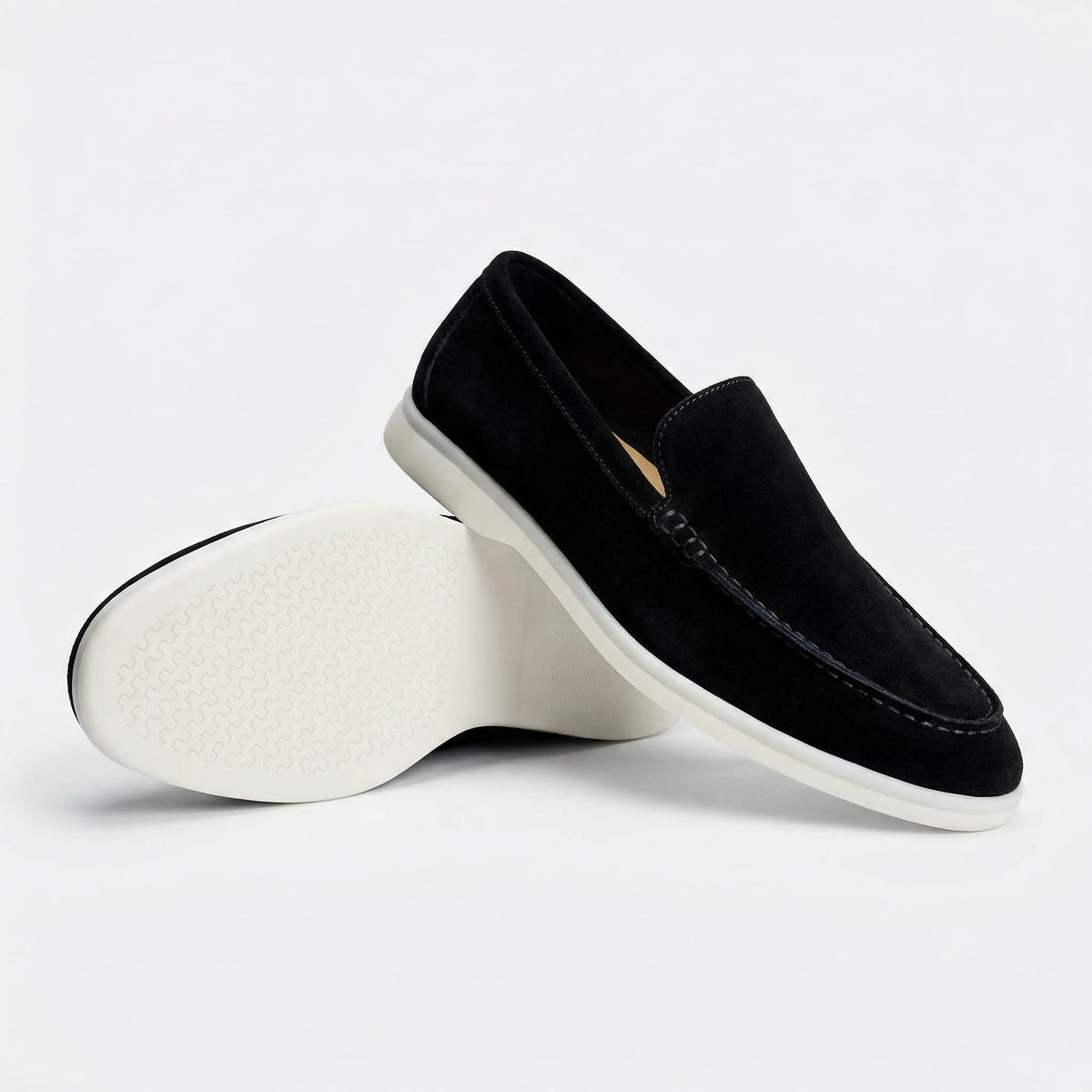 Suede Slip-On Loafers