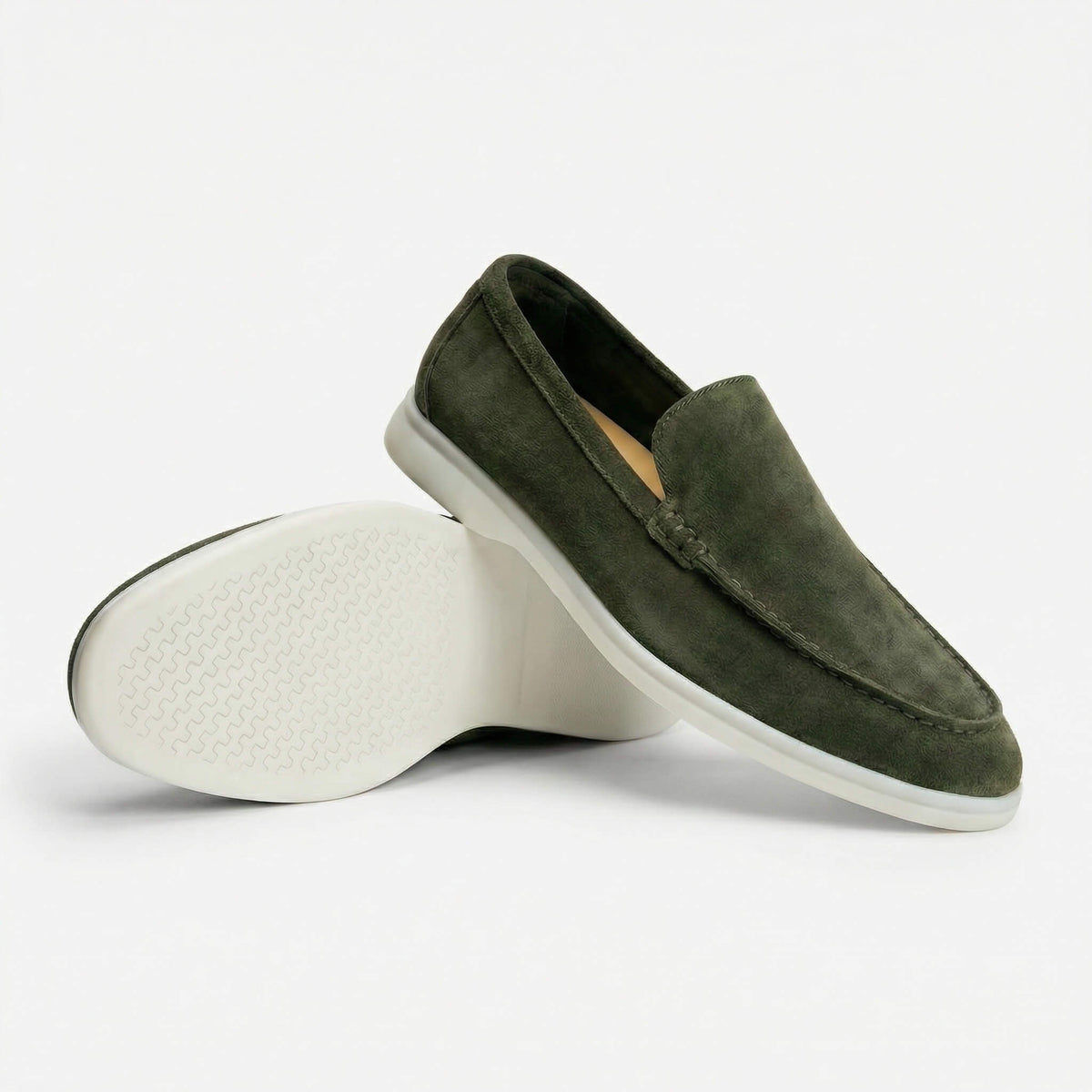 Suede Slip-On Loafers