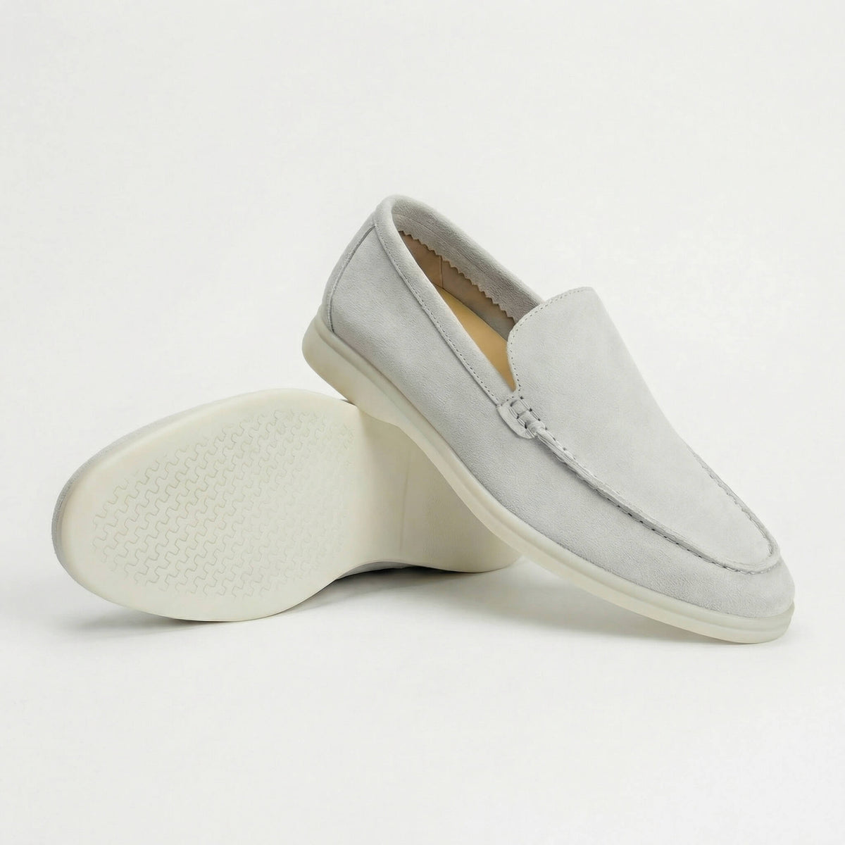 Suede Slip-On Loafers
