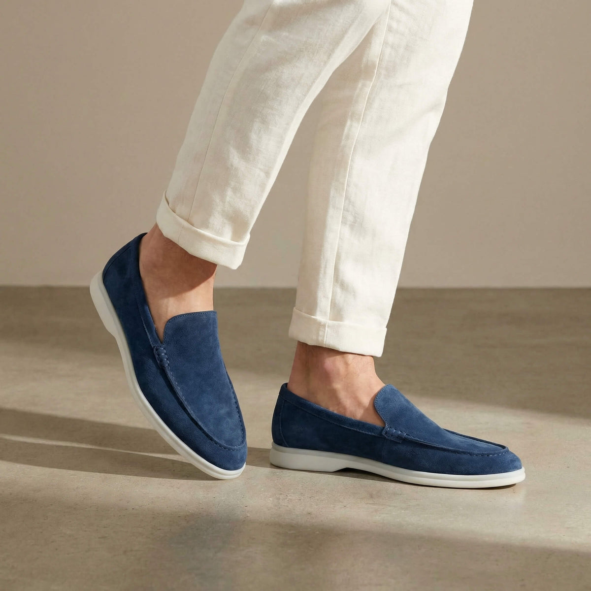 Suede Slip-On Loafers