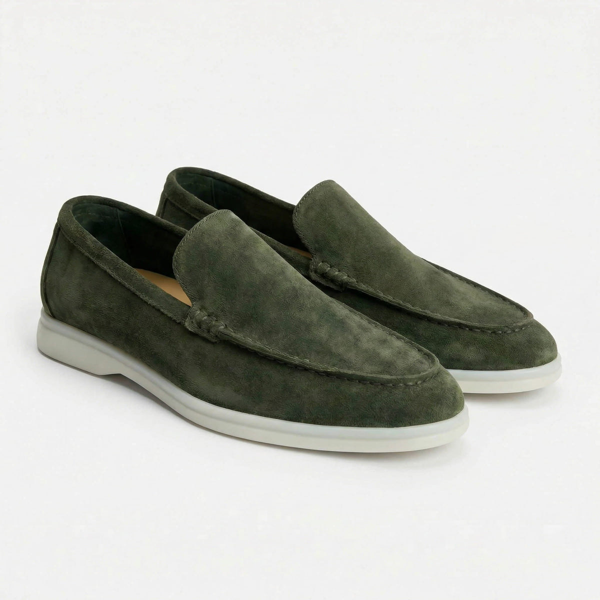 Suede Slip-On Loafers