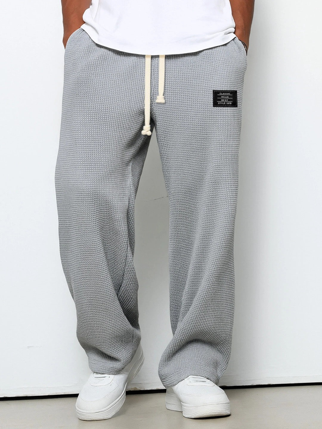 Relaxed Woven Drawstring Trousers