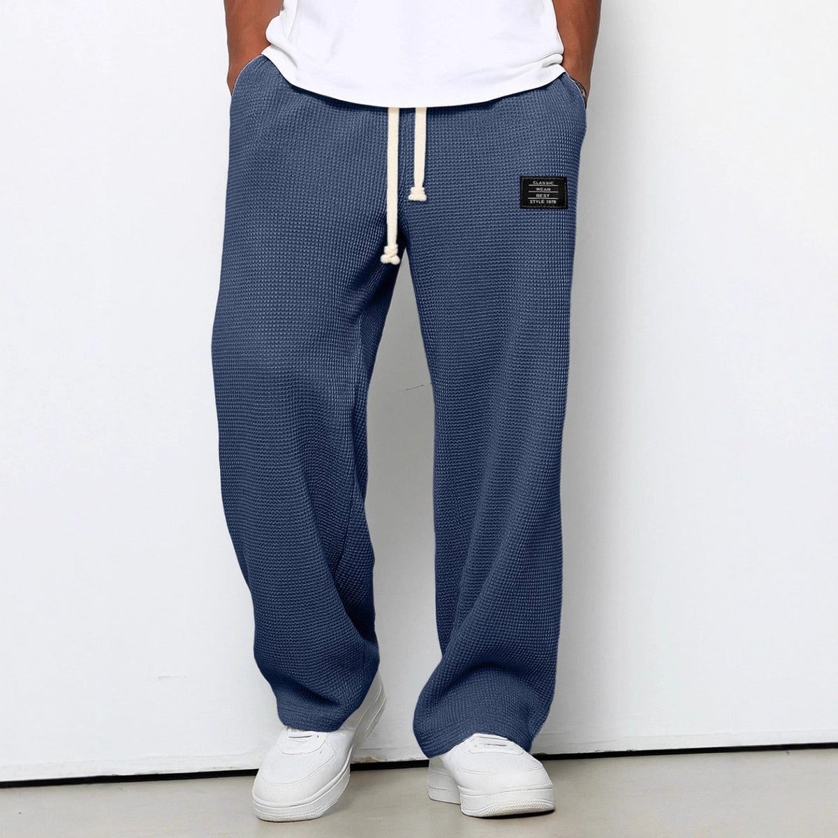 Relaxed Woven Drawstring Trousers