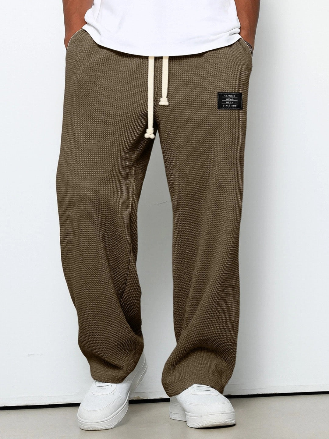 Relaxed Woven Drawstring Trousers