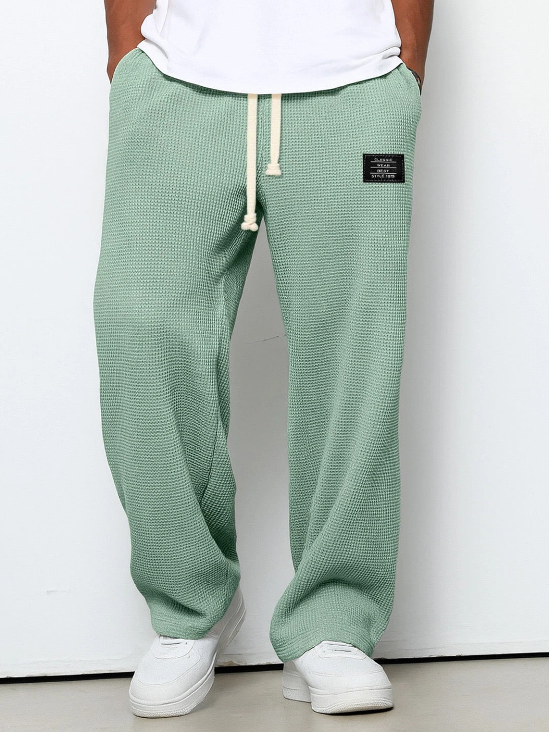 Relaxed Woven Drawstring Trousers