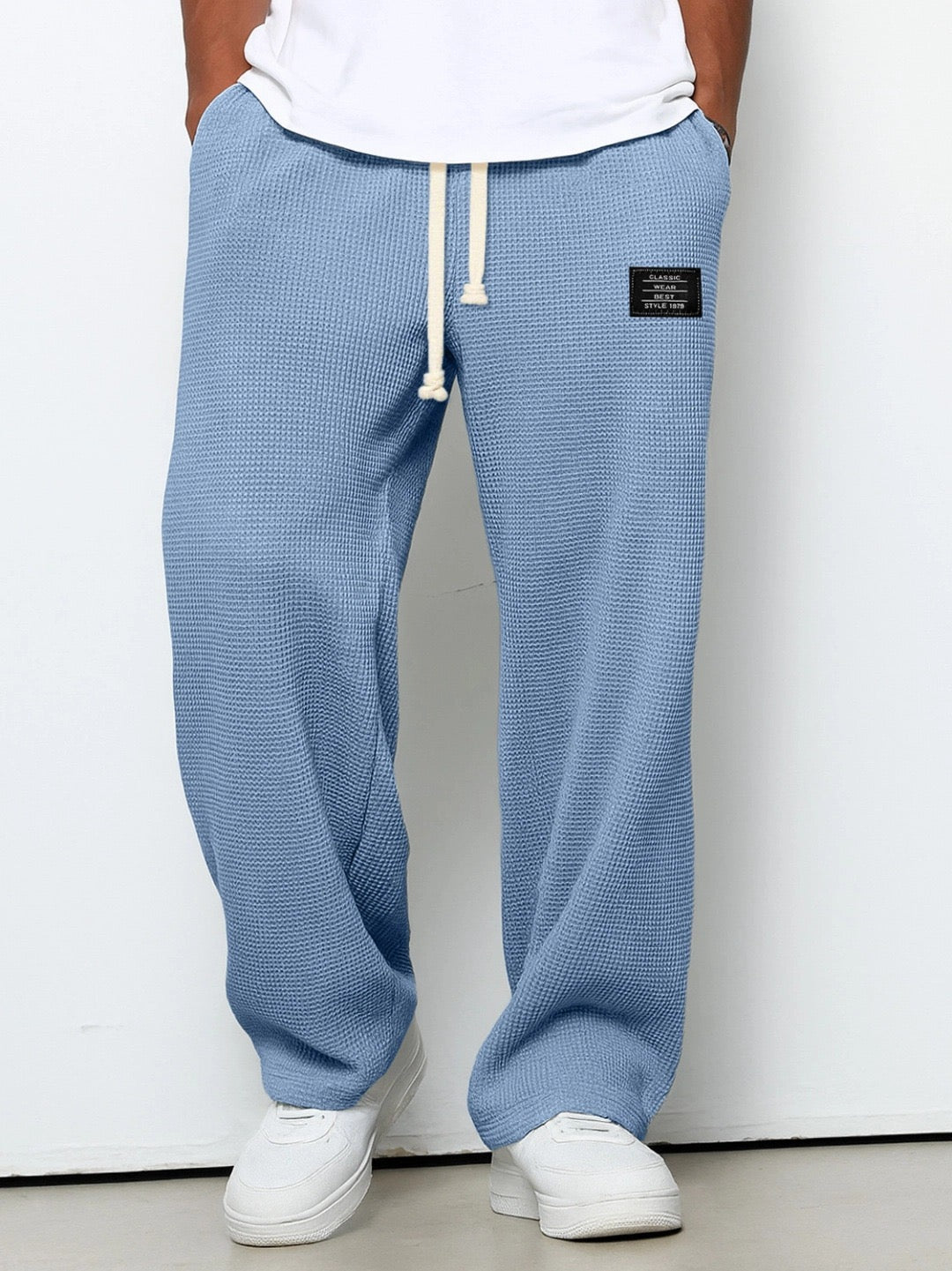 Relaxed Woven Drawstring Trousers