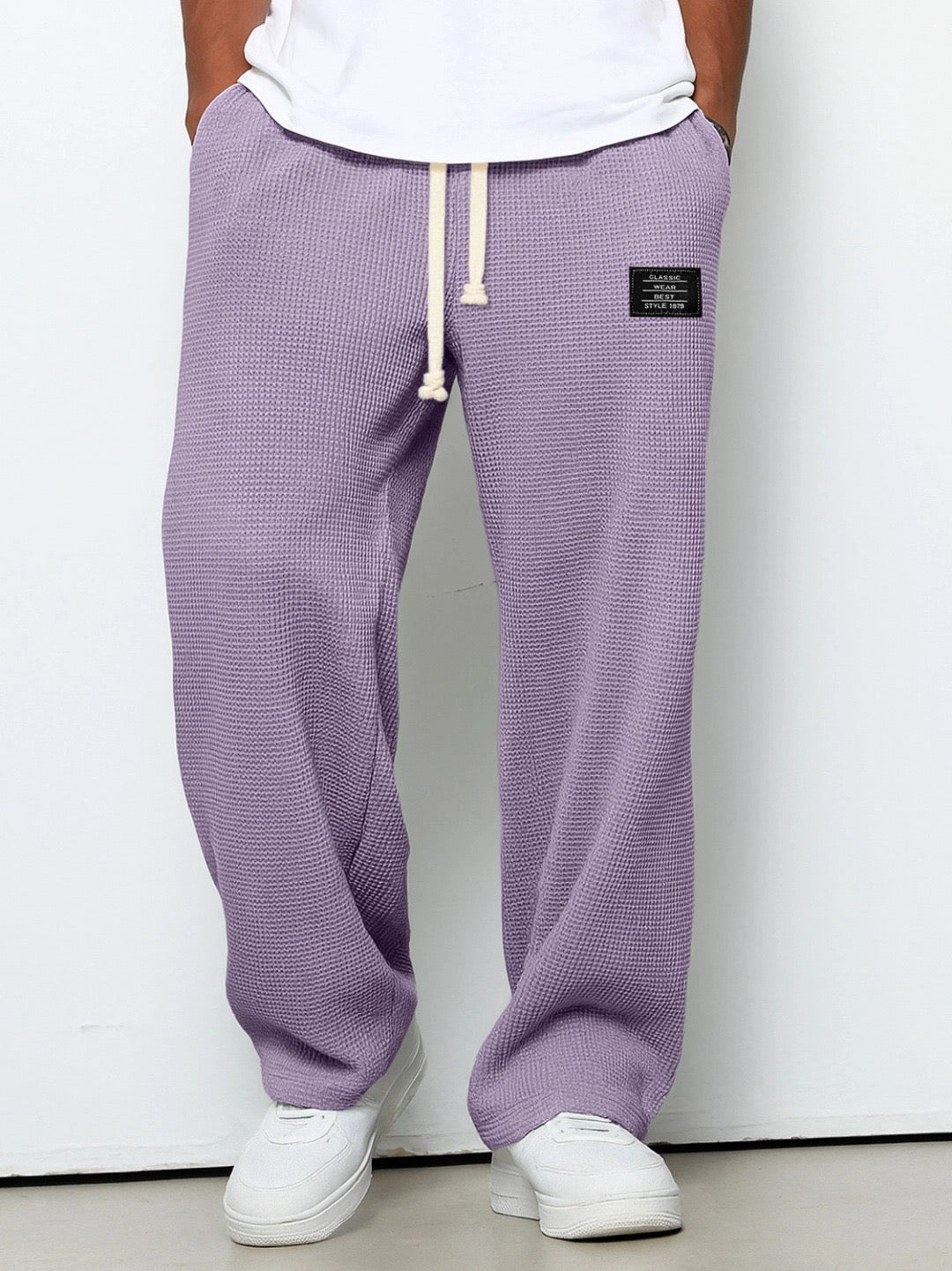 Relaxed Woven Drawstring Trousers