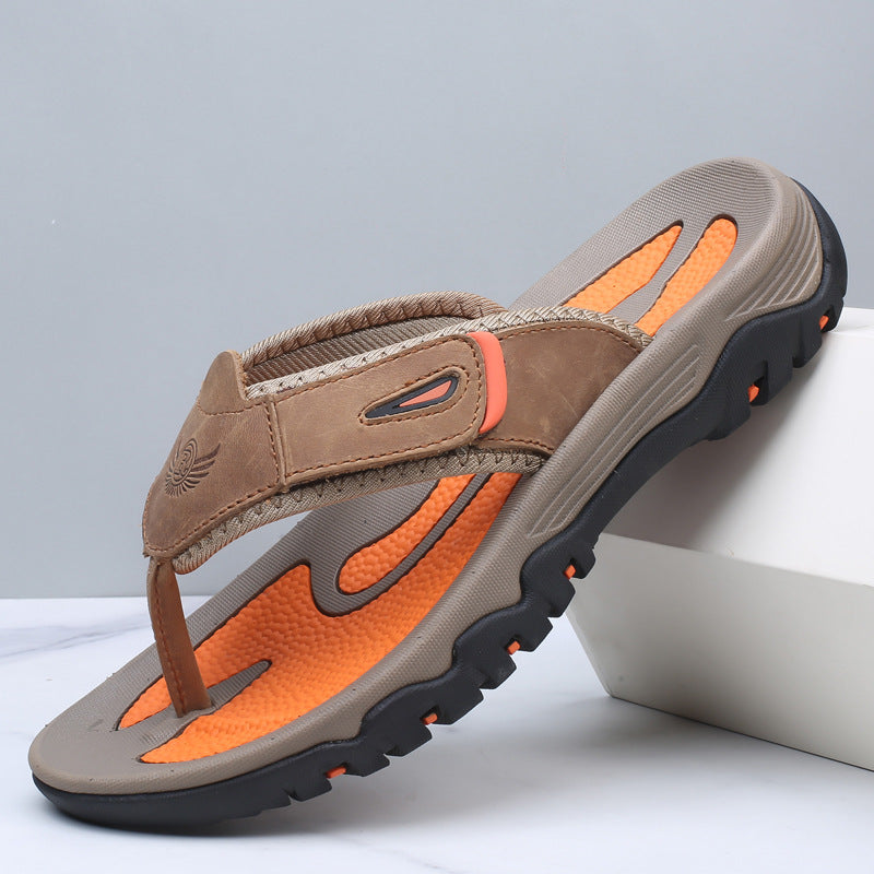 Langford Leather Open-Toe Sandals