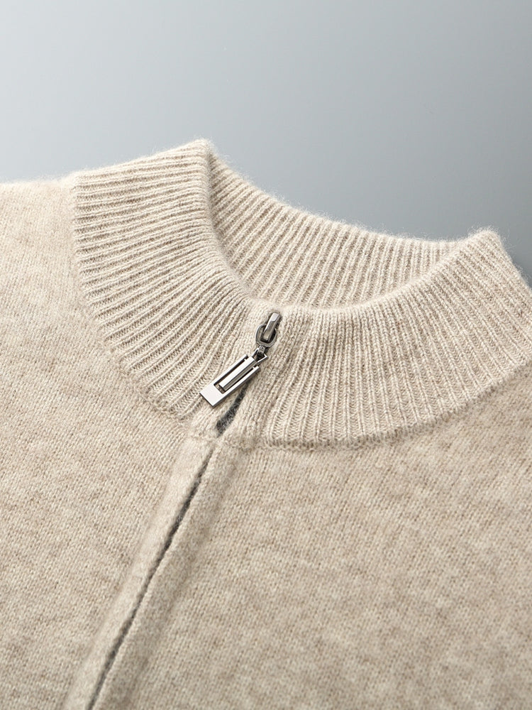 Knitted Zip-Up Tracksuit Set