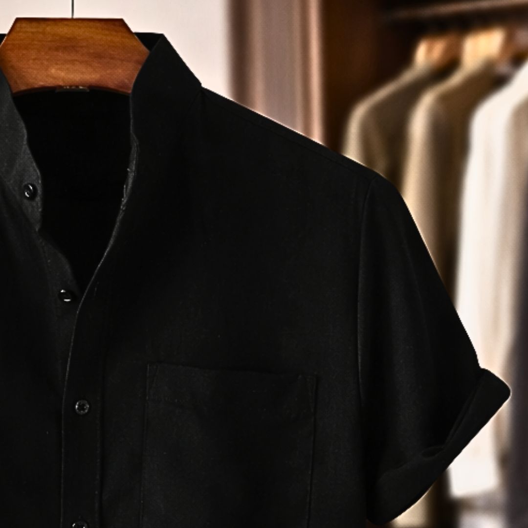 Short-Sleeve Linen Shirt