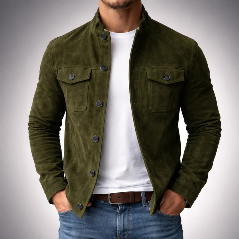 Suede Shirt Jacket