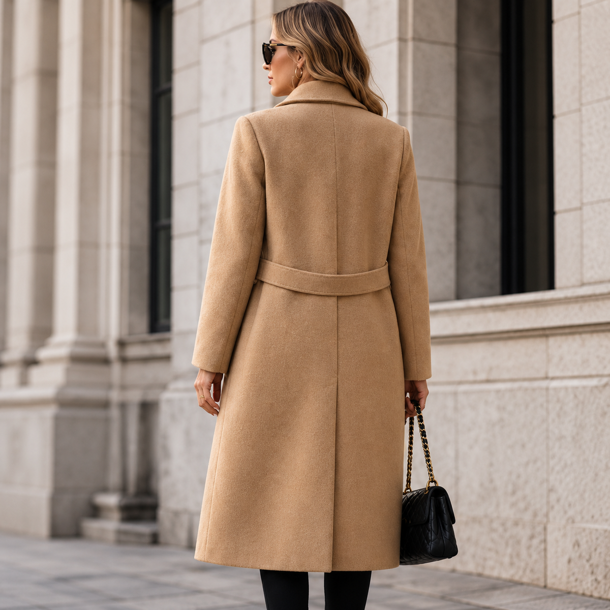 Longline Wool-Blend Overcoat