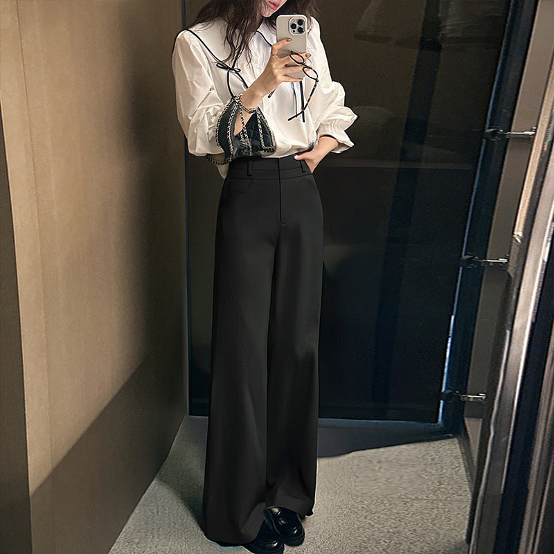 Clean-Cut Straight-Leg Trousers