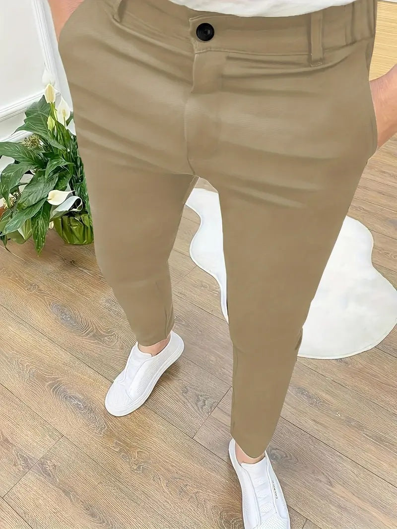 Lightweight Straight-Leg Trousers