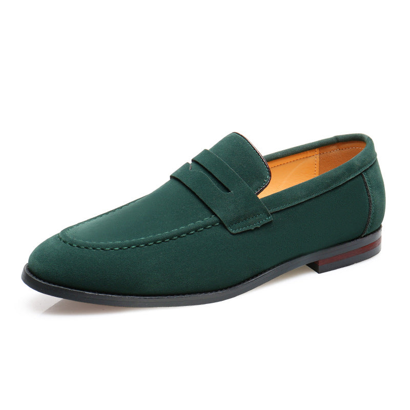 Rounded-Toe Slip-On Loafers