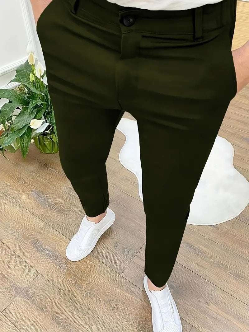 Lightweight Straight-Leg Trousers