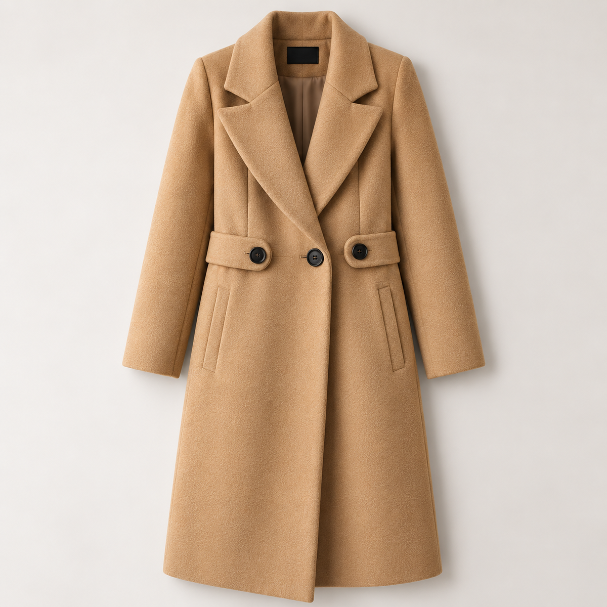 Longline Wool-Blend Overcoat