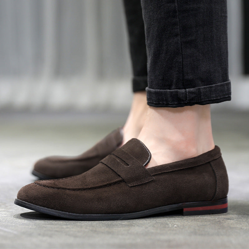 Rounded-Toe Slip-On Loafers