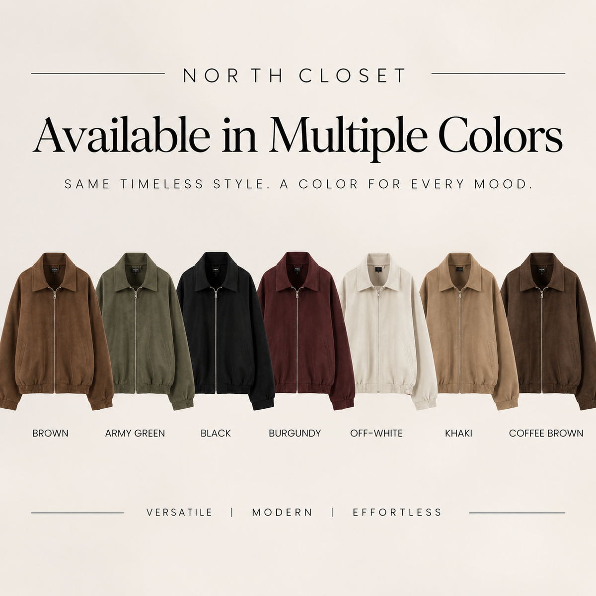 Suede-Look Relaxed Bomber Jacket