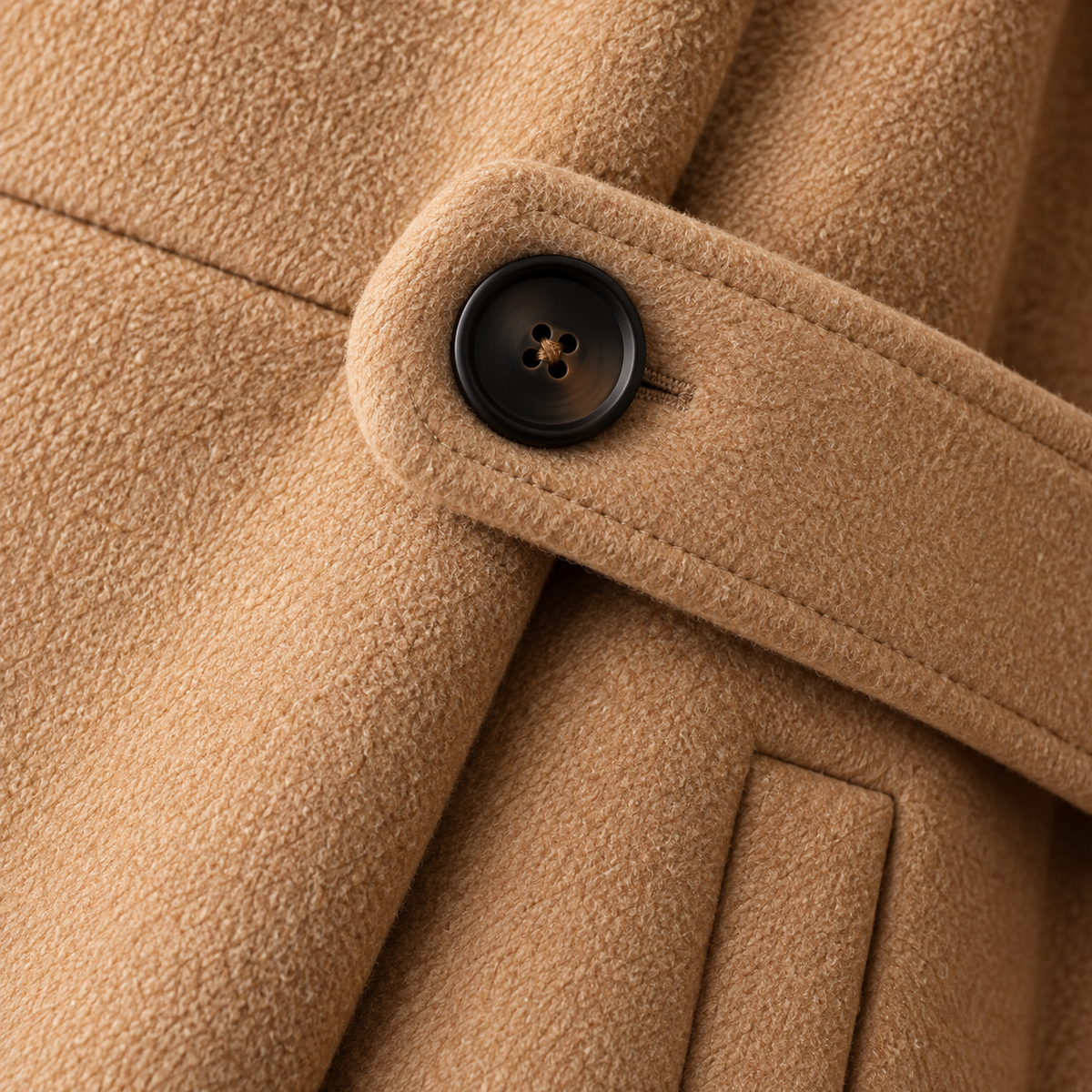 Longline Wool-Blend Overcoat