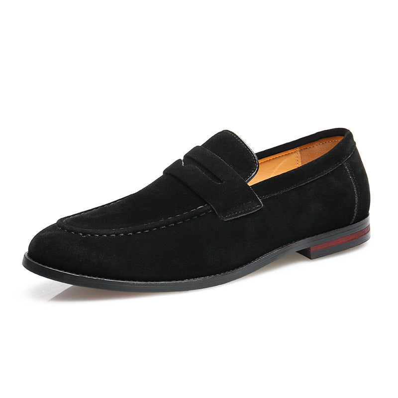 Rounded-Toe Slip-On Loafers