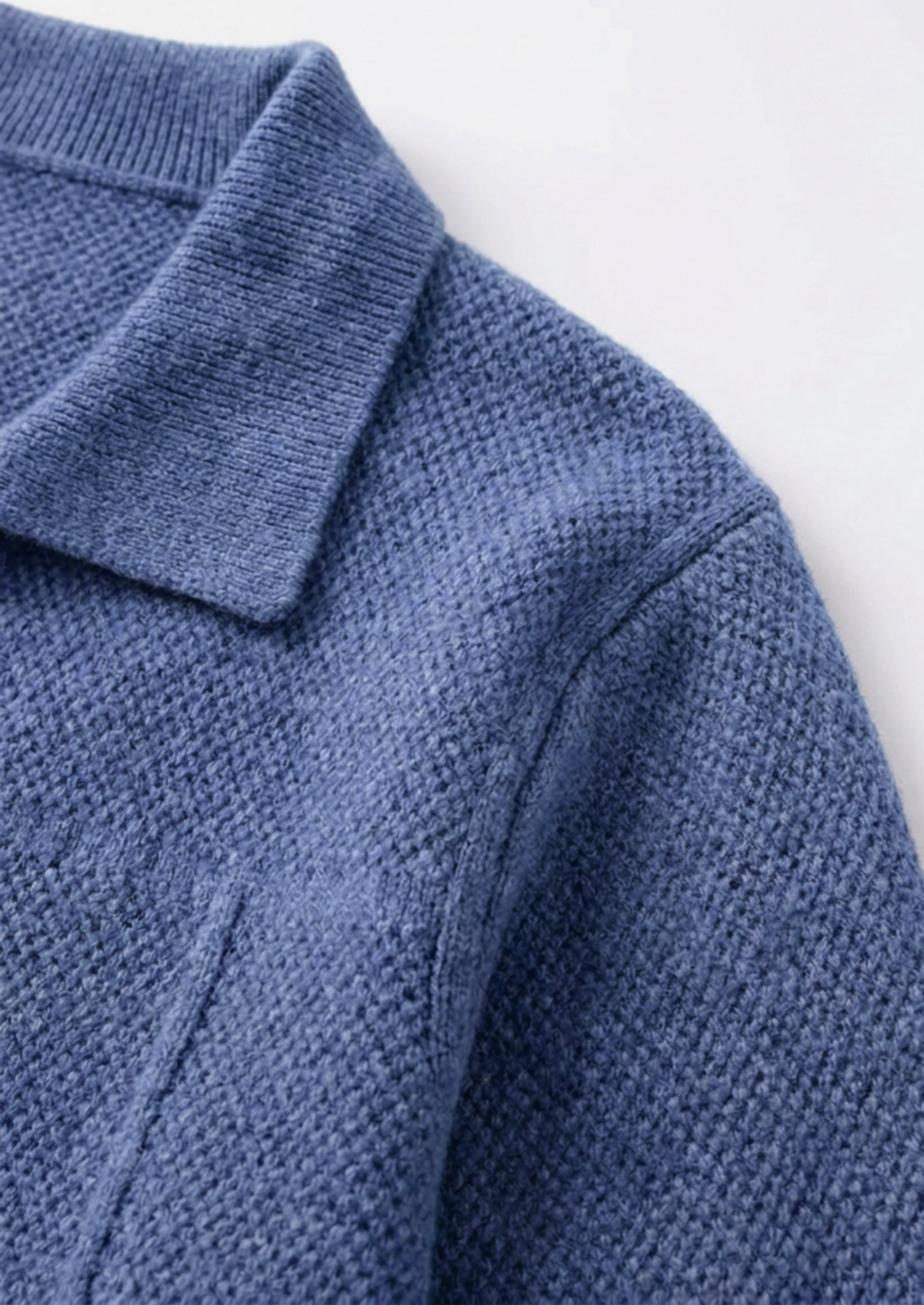 Button-Front Knitted Overshirt