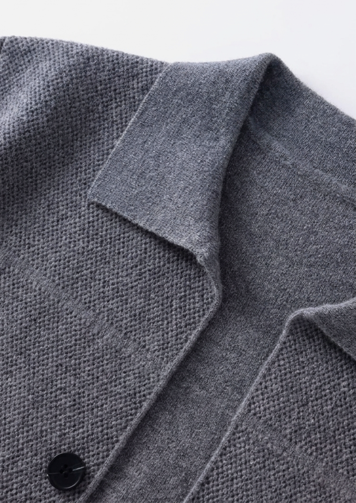 Button-Front Knitted Overshirt