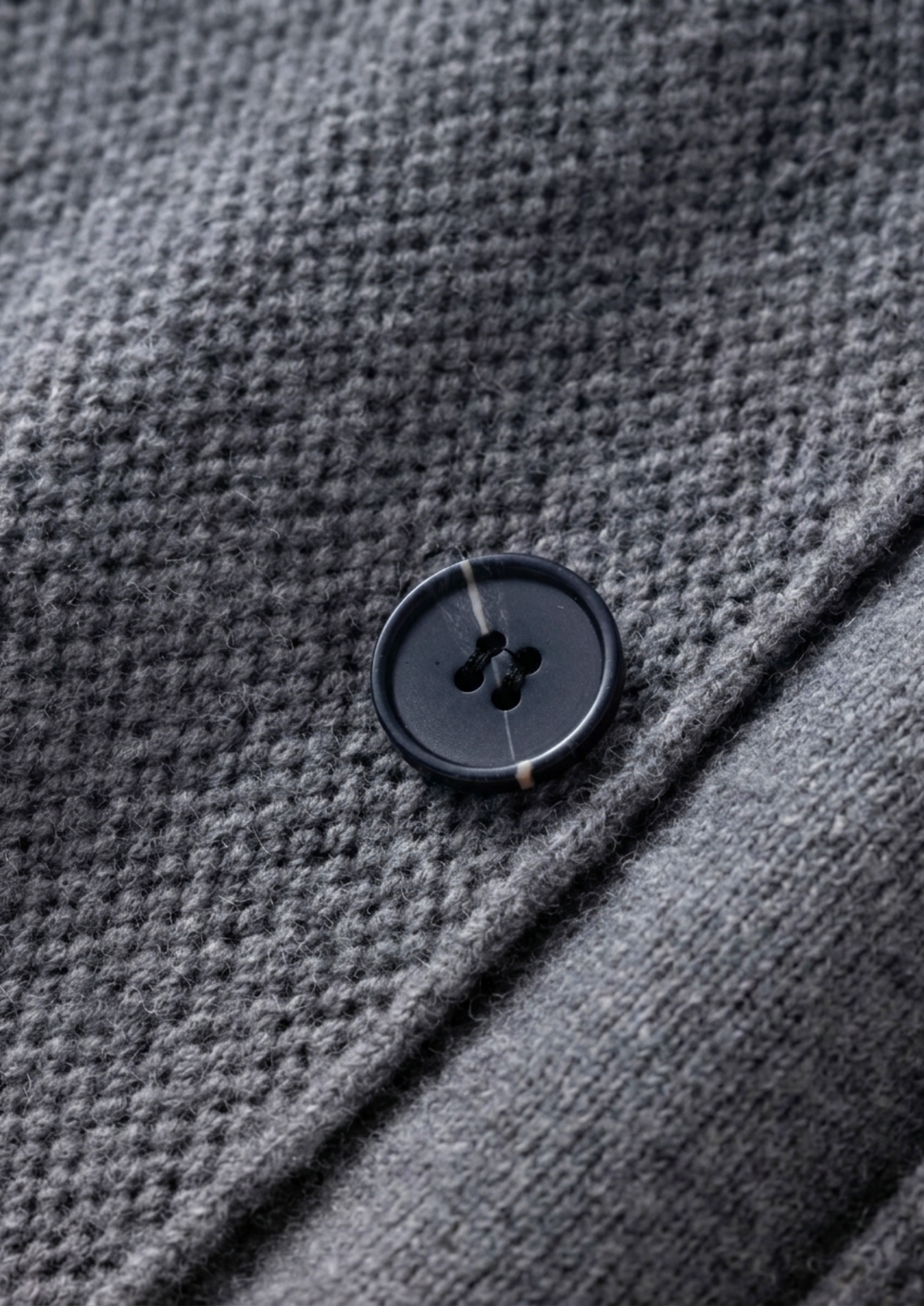 Button-Front Knitted Overshirt