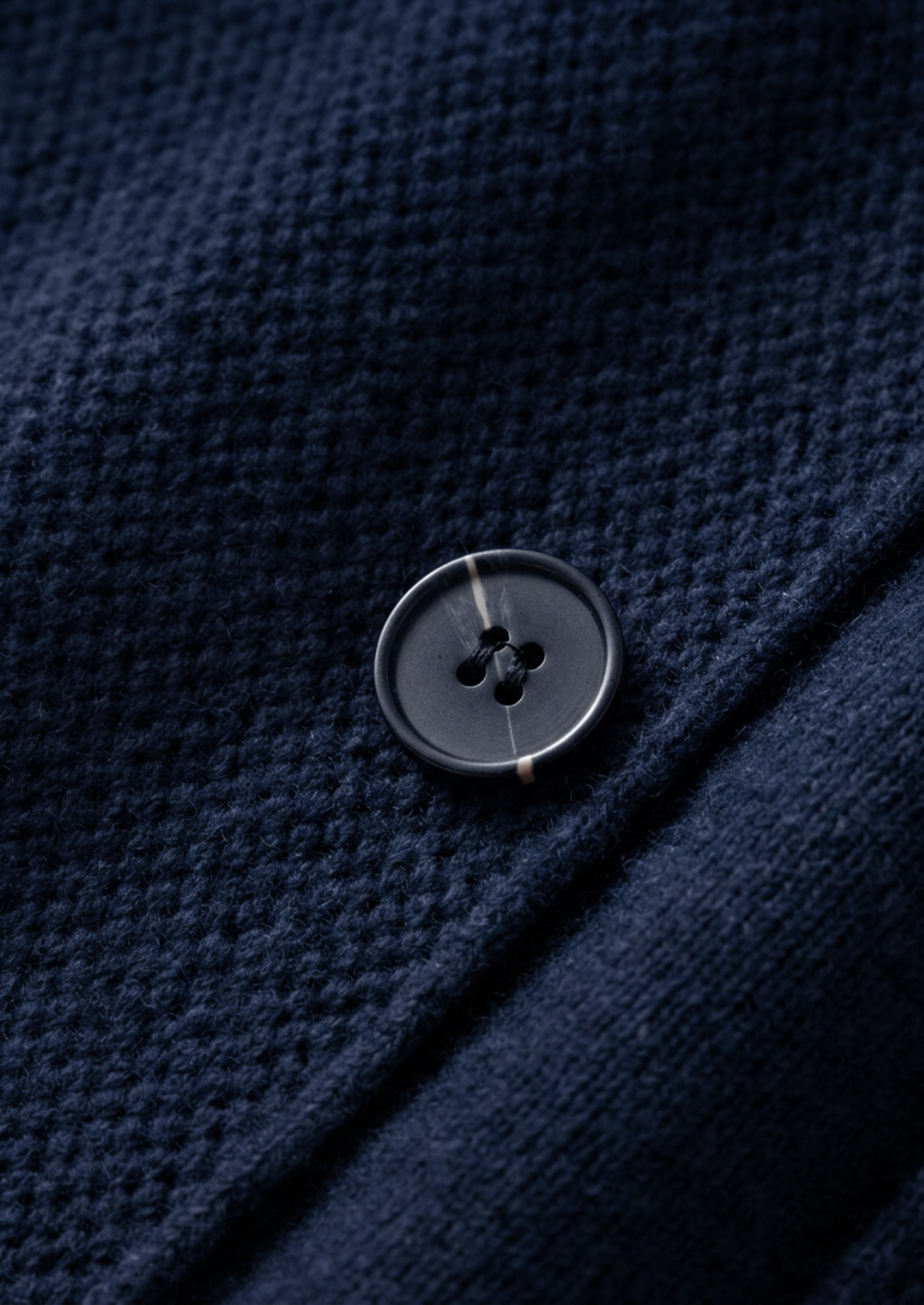 Button-Front Knitted Overshirt